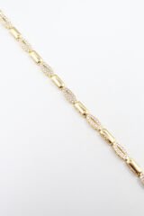 Premium Seri Elegant Tasarım Gömme Zirkon Taş Elips Model Ayarlanabilir Kadın Çelik Bileklik Kelepçe