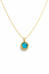 Özel Seri Calm Ocean Tasarım Ezme Zincirli 60 Cm Kadın Çelik Kolye