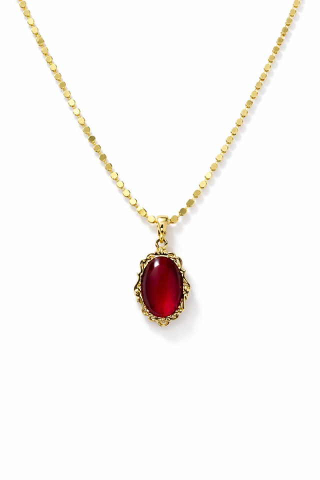 Özel Seri Scarlet Grace Tasarım Arpa Zincirli 60 Cm Kadın Çelik Kolye