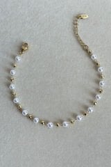 Özel Seri 14K İncili Dorika Toplu Xuping Kadın Çelik Bileklik