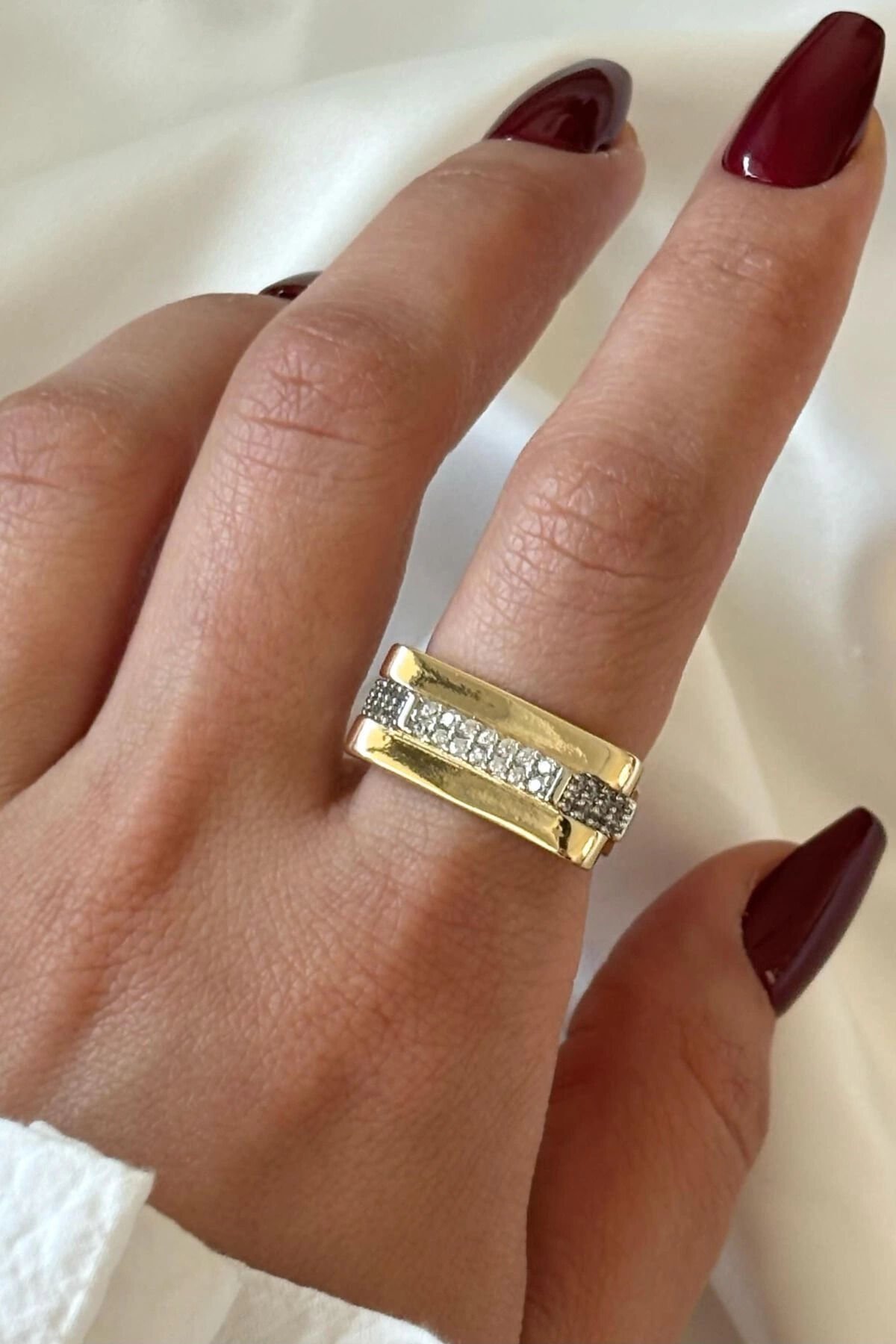 VIP %100 İthal Diana Ring Ayarlanabilir Kararmaz Garantili Kadın Çelik Yüzük