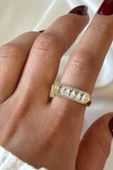 VIP %100 İthal Lumos Tasarım Ayarlanabilir Kararmaz Garantili Kadın Çelik Yüzük