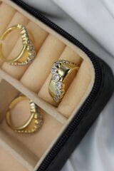 VIP %100 İthal Dams Tasarım Ayarlanabilir Kararmaz Garantili Kadın Çelik Yüzük