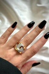 VIP %100 İthal Power Tasarım Ayarlanabilir Kadın Çelik Yüzük