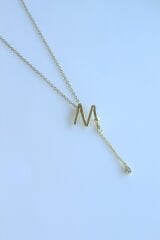 Uzak Şehir M Harfli Çelik Alya Kolye Kararmaz Renk Atmaz