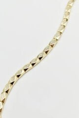 Royal Diamond Kuyumcu İşçiliği 14K Altın Kaplama Premium Seri Kadın Çelik Bileklik