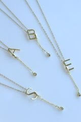 Uzak Şehir T Harfli Çelik Alya Kolye Kararmaz Renk Atmaz