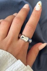 Yeni Sezon Kemik Tasarım Ayarlanabilir Kadın Yüzük