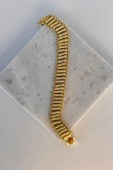 Özel Seri Tırtıklı Silindir Tasarım 14K Xuping Kadın Çelik Bileklik