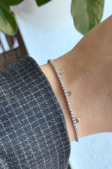 V.İ.P Seri Full Taşlı Su Yolu Çoklu Pul Model Renk Atmaz Kararmaz Garantili Kadın Çelik Bileklik