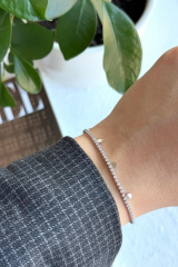 V.İ.P Seri Full Taşlı Su Yolu Çoklu Pul Model Renk Atmaz Kararmaz Garantili Kadın Çelik Bileklik