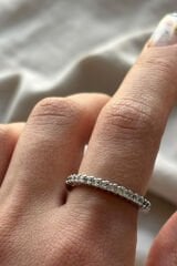 Gloria Sıralı Tam Tur Ayarlanabilir Kadın Yüzük