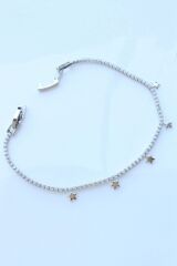 V.İ.P Seri Full Taşlı Su Yolu Çoklu Yıldız Model Renk Atmaz Kararmaz Garantili Kadın Çelik Bileklik