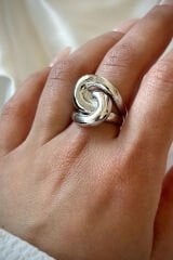 Premium Seri Rose Cilalı Ayarlanabilir Kadın Çelik Yüzük