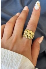 Yeni Sezon Twist Luxe Tasarım Ayarlanabilir Kadın Yüzük
