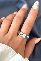 Yeni Sezon Kemik Tasarım Ayarlanabilir Kadın Yüzük