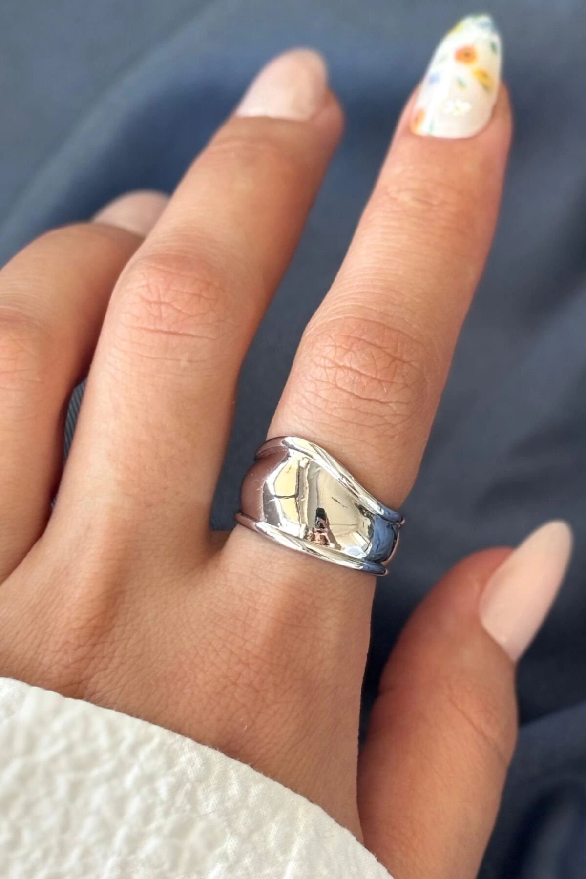 Yeni Sezon Lisse Tasarım Ayarlanabilir Kadın Yüzük