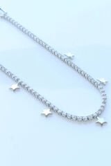 V.İ.P Seri Full Taşlı Su Yolu Çoklu Yıldız Model Renk Atmaz Kararmaz Garantili Kadın Çelik Bileklik