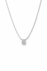 Premium Seri Zarif Damla Model Kadın Çelik Kolye