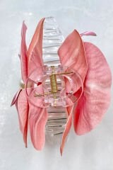 Orkide Çiçeği Tasarım Kadın Mandal Toka