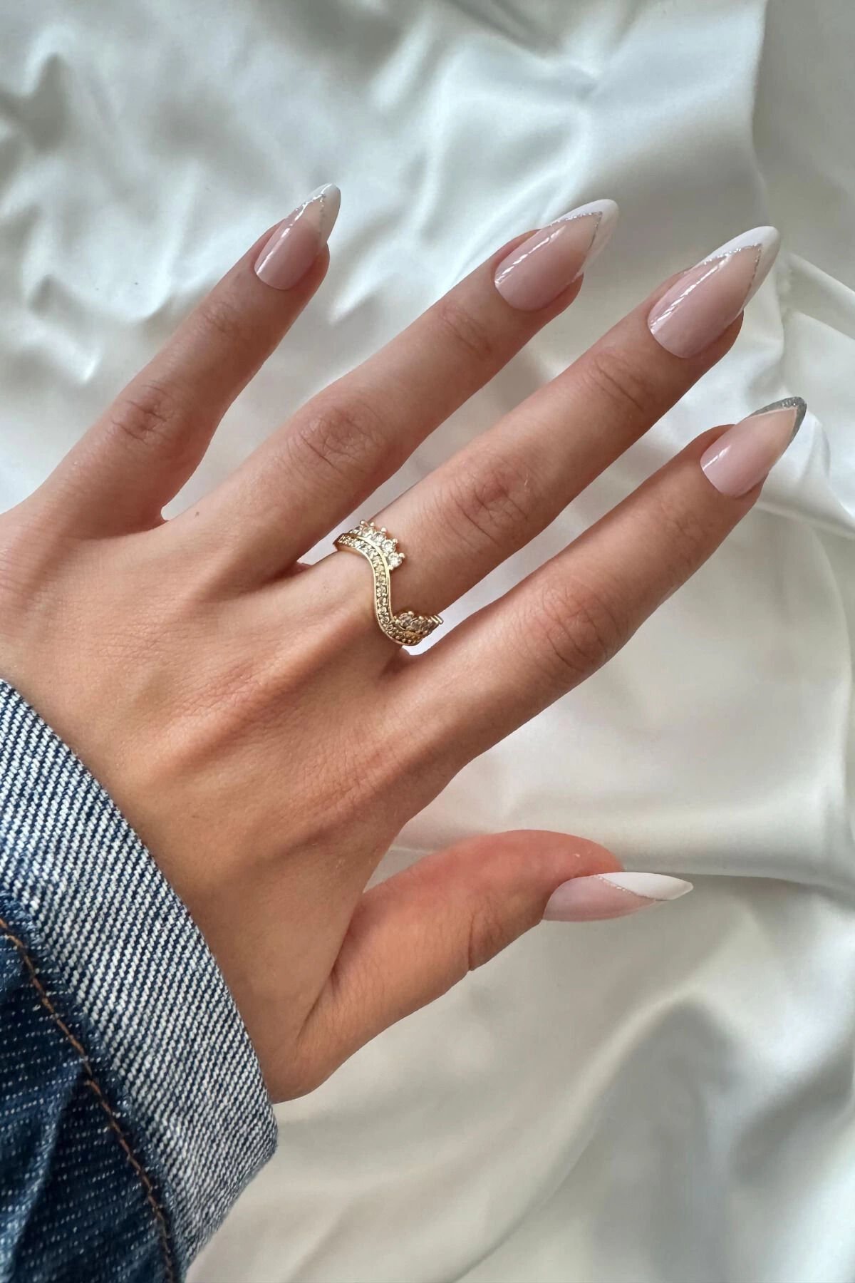 Yeni Sezon Kraliçe Taç Tasarım Model Zirkon Taşlı Ayarlanabilir Kadın Çelik Yüzük