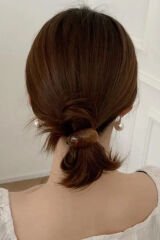 Kemik Tasarım Elma Dilim Kadın Lastik Toka