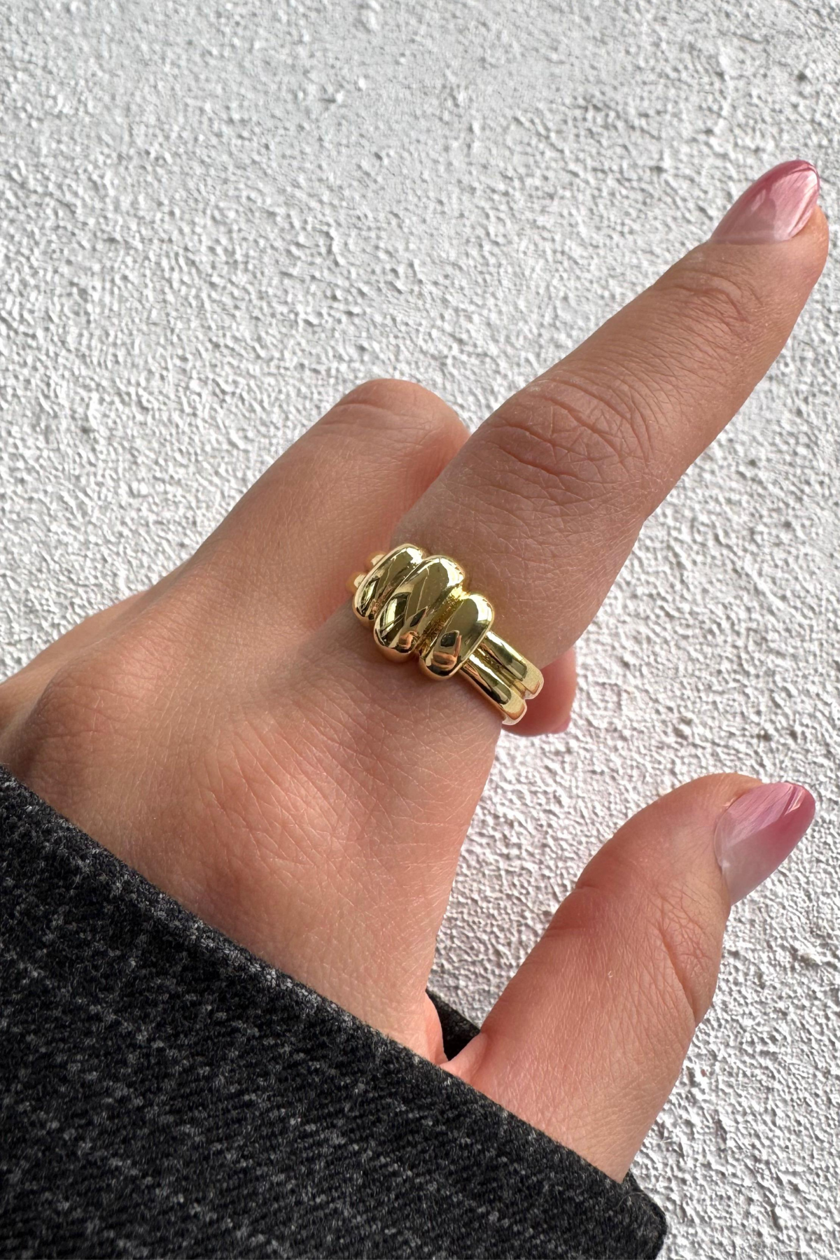 Yeni Sezon Luxe Bubble Tasarım Ayarlanabilir Kadın Yüzük