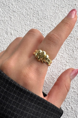 Yeni Sezon Luxe Bubble Tasarım Ayarlanabilir Kadın Yüzük