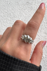 Yeni Sezon Luxe Bubble Tasarım Ayarlanabilir Kadın Yüzük