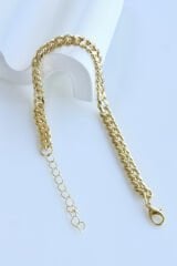 Premium Seri Wring Tasarım Kararmaz Renk Atmaz Kadın Çelik Bileklik Gold