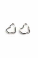 Premium Seri Kalp Şeklinde Halka Tasarım Kararmaz Kadın Çelik Küpe