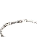 Vip Seri Gümüş Kaplama Mekik Model Zirkon Taşlı  20 Cm Ayarlanabilir Su Yolu Kadın Çelik Bileklik