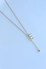 Uzak Şehir E Harfli Çelik Alya Kolye Kararmaz Renk Atmaz