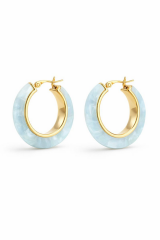 İthal Seri Çok Renkli Halka Tasarım Kadın Çelik Küpe