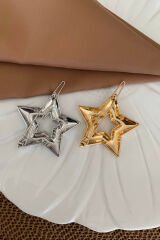 Yıldız Tasarım Metal Halka Çıt Çıt Klipsli Pinterest Toka