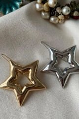Yıldız Tasarım Metal Halka Çıt Çıt Klipsli Pinterest Toka