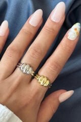 Yeni Sezon Luxe Bubble Tasarım Ayarlanabilir Kadın Yüzük