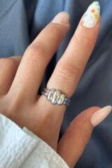 Yeni Sezon Luxe Bubble Tasarım Ayarlanabilir Kadın Yüzük