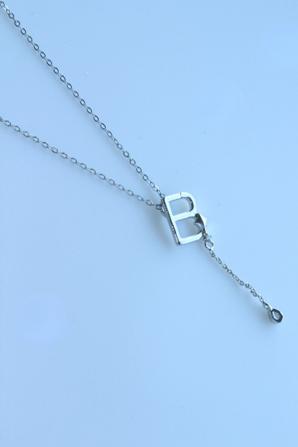 Uzak Şehir B Harfli Çelik Alya Kolye Kararmaz Renk Atmaz