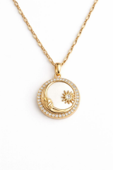 Özel Seri Gün Batımı Tasarım 45 Cm Kadın Çelik Kolye