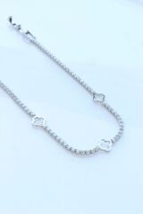 V.İ.P Seri Full Taşlı Su Yolu Çoklu İçi Boş Yonca Renk Atmaz Kararmaz Garantili Kadın Çelik Bileklik