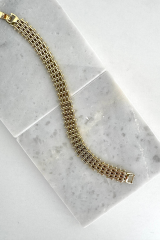 Premium Seri Italian Mesh 14K Xuping Kadın Çelik Bileklik