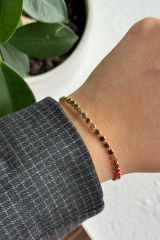 Arpa Kesim Rose Renk 19 Cm Xuping Kadın Çelik Bileklik