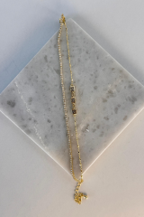 Yeni Sezon Çift Sıra Zincirli Baget Taşlı Su Yolu Renk Atmaz Kararmaz Garantili Kadın Çelik Bileklik