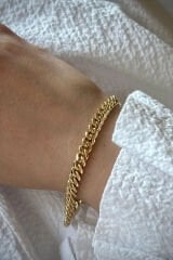 Premium Seri Wring Tasarım Kararmaz Renk Atmaz Kadın Çelik Bileklik