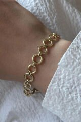 Premium Seri Wreath Tasarım Kararmaz Renk Atmaz Kadın Çelik Bileklik