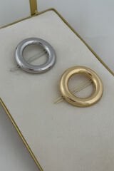 Oval Tasarım Metal Halka Çıt Çıt Klipsli Pinterest Toka