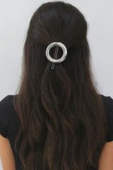 Oval Tasarım Metal Halka Çıt Çıt Klipsli Pinterest Toka