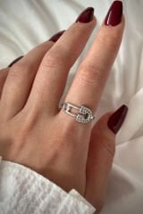 Yeni Sezon Kilitli İğne Tasarım Kadın Yüzük