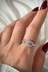 Yeni Sezon Kilitli İğne Tasarım Kadın Yüzük